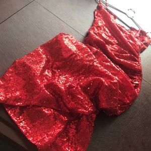 Party sequin Red dress